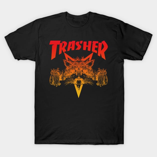 Red and black thrasher shirt cheap